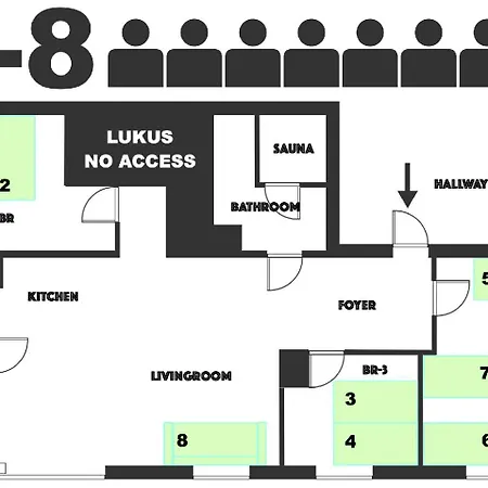 Oru Villa, Luxury 3 Bedroom Apartment, Sauna, 公寓 维尔扬迪